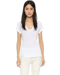 Женская белая футболка с v-образным вырезом от Sundry