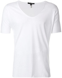 Мужская белая футболка с v-образным вырезом от Unconditional