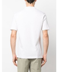 Мужская белая футболка с v-образным вырезом от Brunello Cucinelli