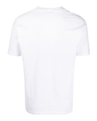 Мужская белая футболка с v-образным вырезом от Cenere Gb