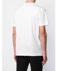 Мужская белая футболка с v-образным вырезом от Dolce & Gabbana