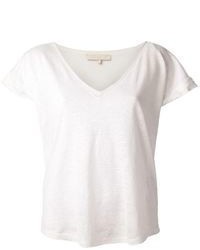 Женская белая футболка с v-образным вырезом от Vanessa Bruno