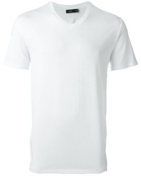 Мужская белая футболка с v-образным вырезом от Vince
