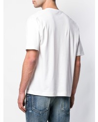 Мужская белая футболка с v-образным вырезом от MACKINTOSH