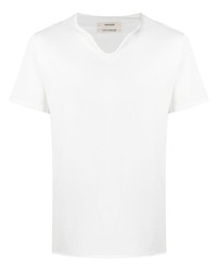 Мужская белая футболка с v-образным вырезом от Zadig & Voltaire