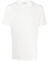 Мужская белая футболка с v-образным вырезом от Zadig & Voltaire