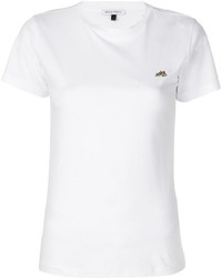 Женская белая футболка с вышивкой от Bella Freud