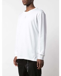 Мужская белая футболка с длинным рукавом с принтом от Mastermind Japan