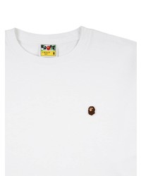 Мужская белая футболка с длинным рукавом от A Bathing Ape