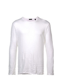 Мужская белая футболка с длинным рукавом от ATM Anthony Thomas Melillo