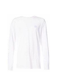 Мужская белая футболка с длинным рукавом от Baja East