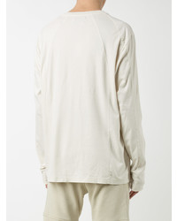 Мужская белая футболка с длинным рукавом от Oyster Holdings