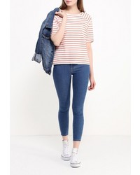 Женская белая футболка с длинным рукавом от Broadway