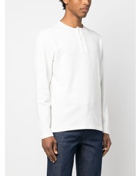 Мужская белая футболка с длинным рукавом от FURSAC