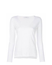 Женская белая футболка с длинным рукавом от Cruciani