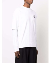Мужская белая футболка с длинным рукавом от Off-White