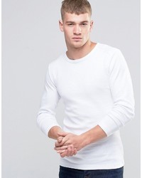 Мужская белая футболка с длинным рукавом от Esprit