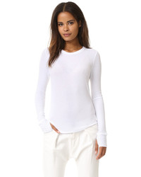 Женская белая футболка с длинным рукавом от Feel The Piece