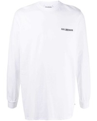 Мужская белая футболка с длинным рукавом от Han Kjobenhavn