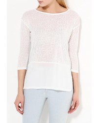 Женская белая футболка с длинным рукавом от Ichi