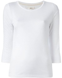 Женская белая футболка с длинным рукавом от J Brand