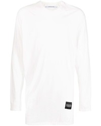 Мужская белая футболка с длинным рукавом от Julius