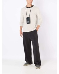 Мужская белая футболка с длинным рукавом от OSKLEN