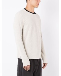 Мужская белая футболка с длинным рукавом от OSKLEN