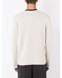 Мужская белая футболка с длинным рукавом от OSKLEN