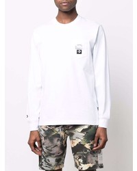 Мужская белая футболка с длинным рукавом от Converse