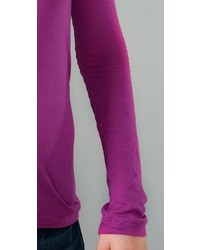 Женская белая футболка с длинным рукавом от LnA