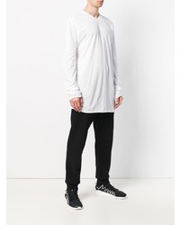 Мужская белая футболка с длинным рукавом от Lost & Found Rooms