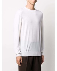 Мужская белая футболка с длинным рукавом от Fedeli