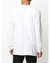 Мужская белая футболка с длинным рукавом от Thom Krom