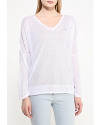 Женская белая футболка с длинным рукавом от Luhta