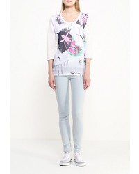 Женская белая футболка с длинным рукавом от Luhta