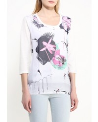 Женская белая футболка с длинным рукавом от Luhta