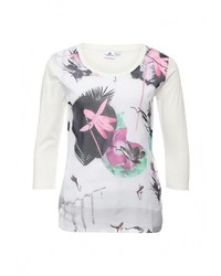 Женская белая футболка с длинным рукавом от Luhta