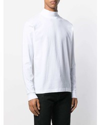 Мужская белая футболка с длинным рукавом от Sandro Paris