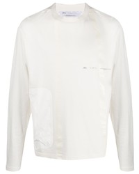 Мужская белая футболка с длинным рукавом от Oakley By Samuel Ross