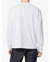 Мужская белая футболка с длинным рукавом от Calvin Klein Jeans Est. 1978