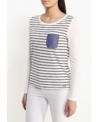 Женская белая футболка с длинным рукавом от Only