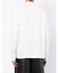 Мужская белая футболка с длинным рукавом от Feng Chen Wang