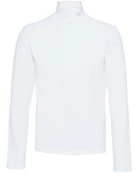 Мужская белая футболка с длинным рукавом от Prada