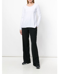Женская белая футболка с длинным рукавом от Rundholz Black Label