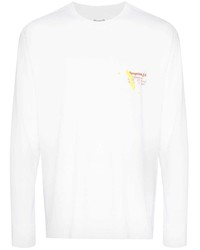 Мужская белая футболка с длинным рукавом от Reception