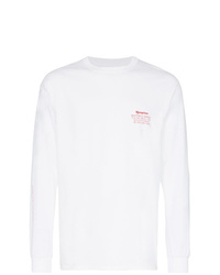 Мужская белая футболка с длинным рукавом от Reception