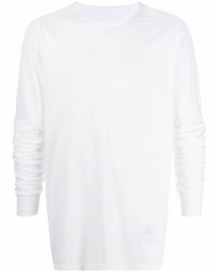 Мужская белая футболка с длинным рукавом от Rick Owens DRKSHDW