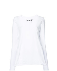 Женская белая футболка с длинным рукавом от Rundholz Black Label