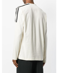 Мужская белая футболка с длинным рукавом от Y-3